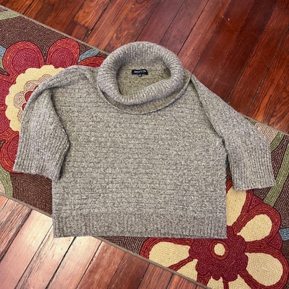 Jones New York 2XL Gray turtle Neck Sweater